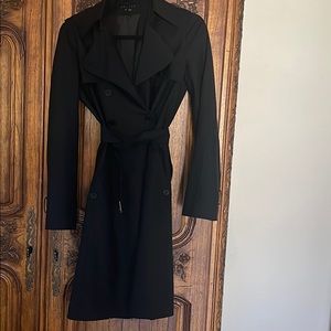 Theory wool gaberdine over coat size small.
